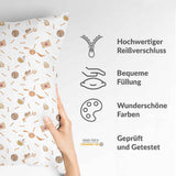 Almohada de salud blanca con Schnatz