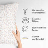 Almohada de salud blanca con semicírculos
