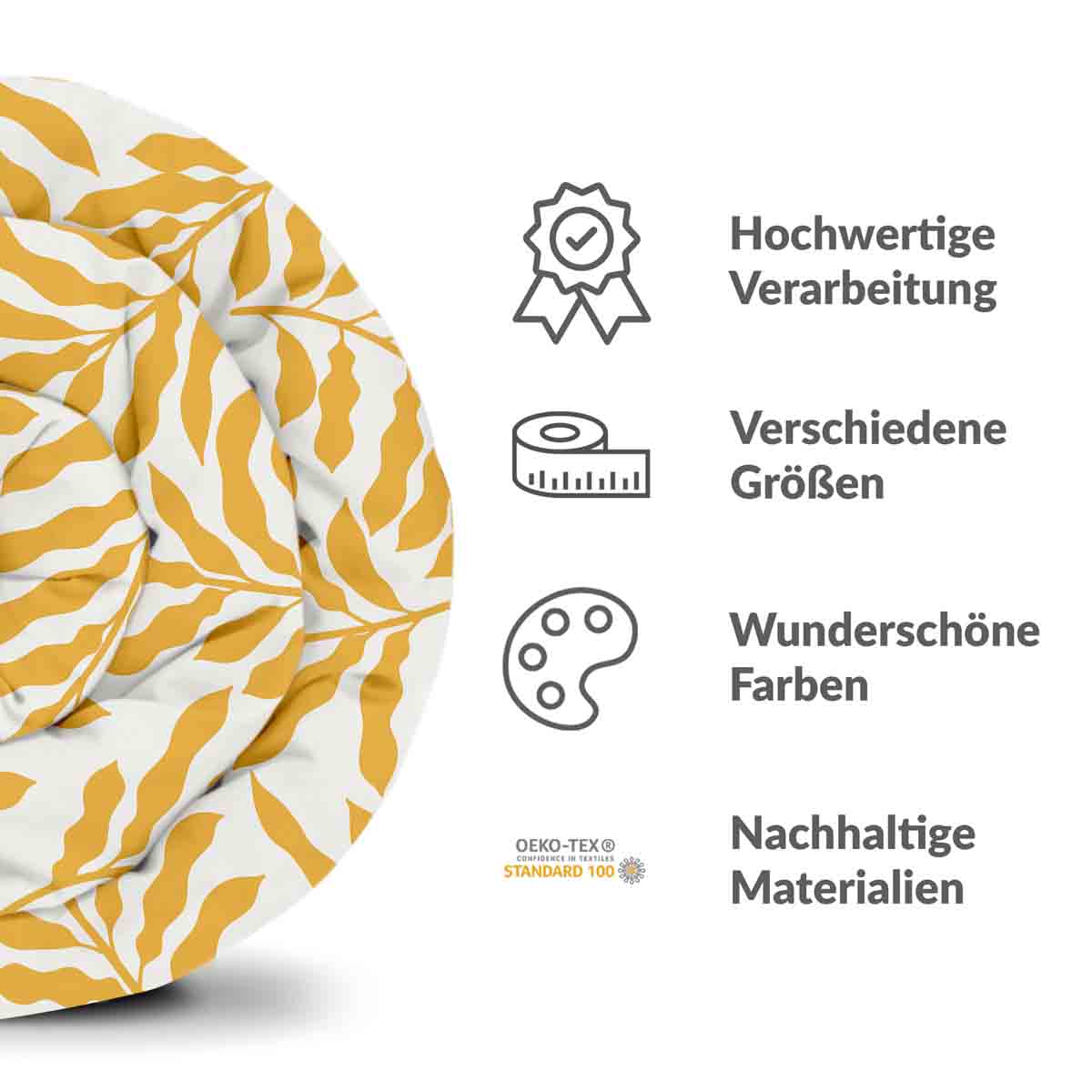 Manta terapéutica original - Funda de algodón con ramas amarillas