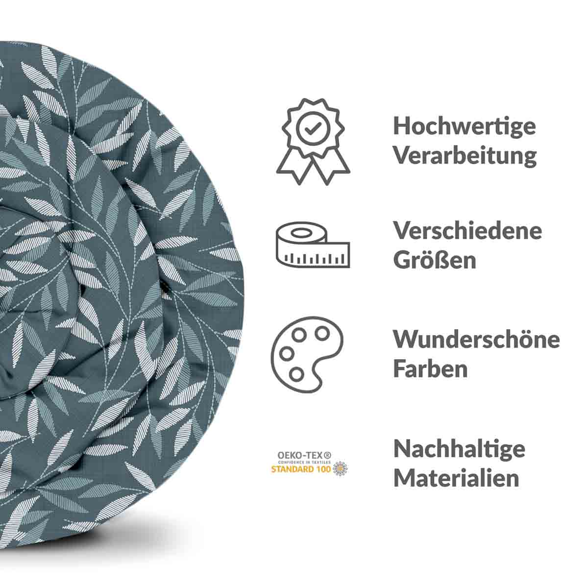 Set de ropa de cama con mantas terapéuticas y ramas azules