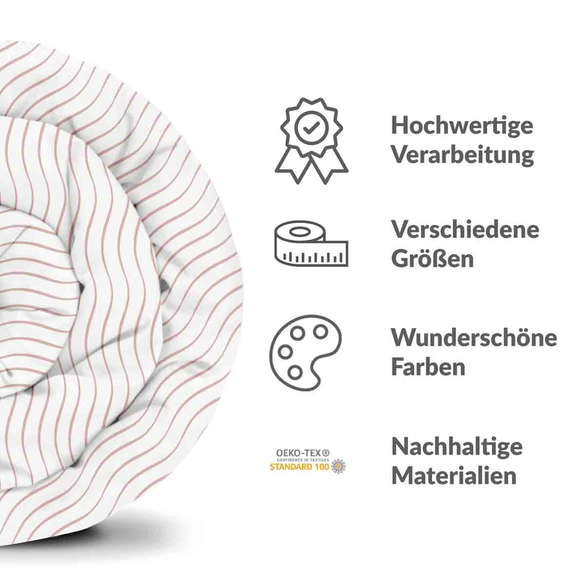 Set de ropa de cama con manta terapéutica rosa con ondas
