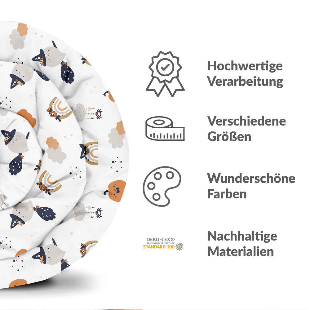 Manta terapéutica original - Funda de algodón blanca otoño