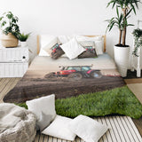 Juego de ropa de cama con manta terapéutica y gran tractor