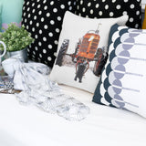 Almohada de salud tractor en naranja