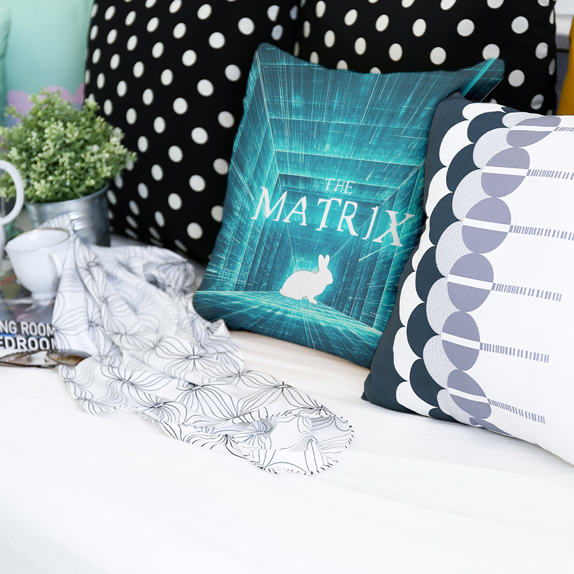 Almohada de salud azul Matrix