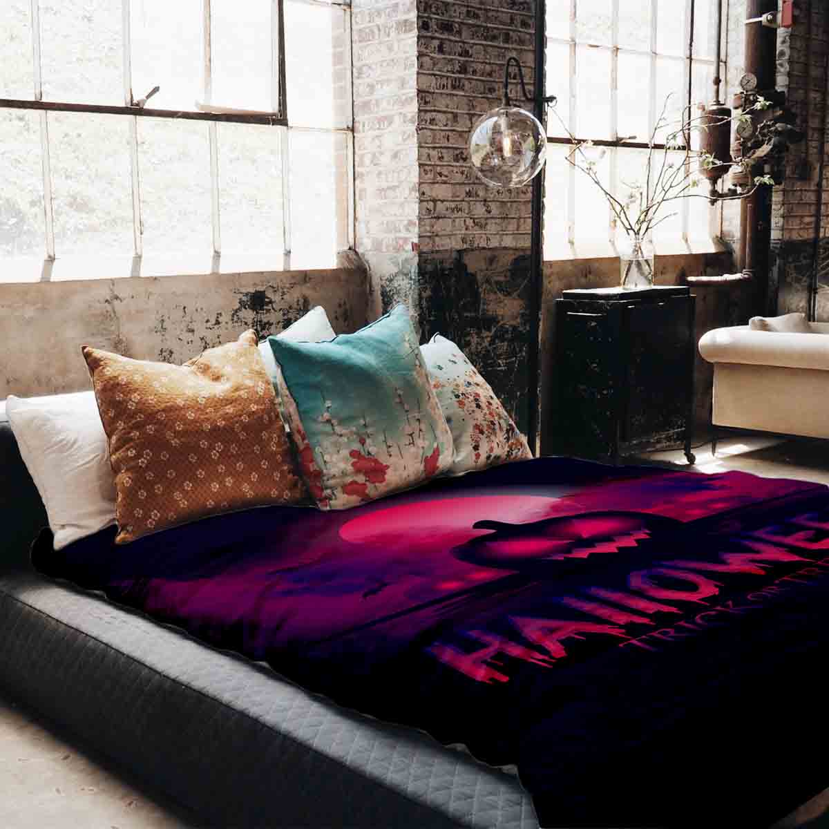 Juego de ropa de cama con manta terapéutica Trick or Treat