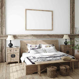 Set de ropa de cama con manta terapéutica Lobo y Luna