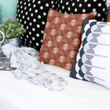 Almohada de salud roja flor grande
