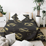 Set de ropa de cama con manta terapéutica rayo amarillo
