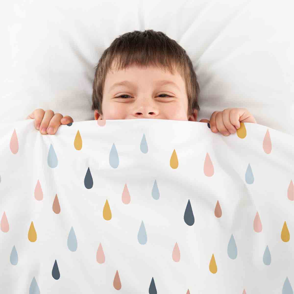 Manta terapéutica original - Funda de algodón con gotas de colores