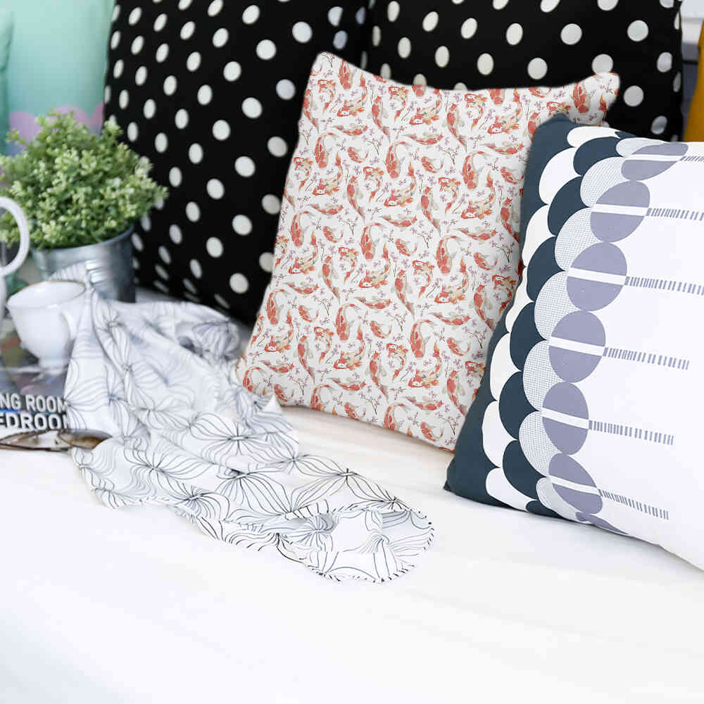 Almohada de salud carpa naranja