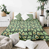 Set de ropa de cama con mantas terapéuticas Aguacates verdes