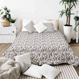 Set de ropa de cama con manta terapéutica blanca con maíz