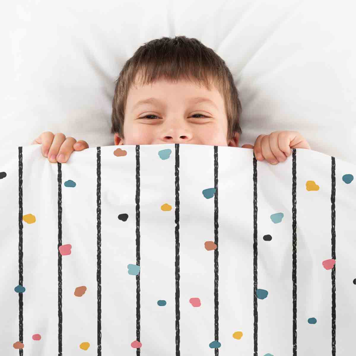 Manta terapéutica original - Funda de algodón con puntos de colores