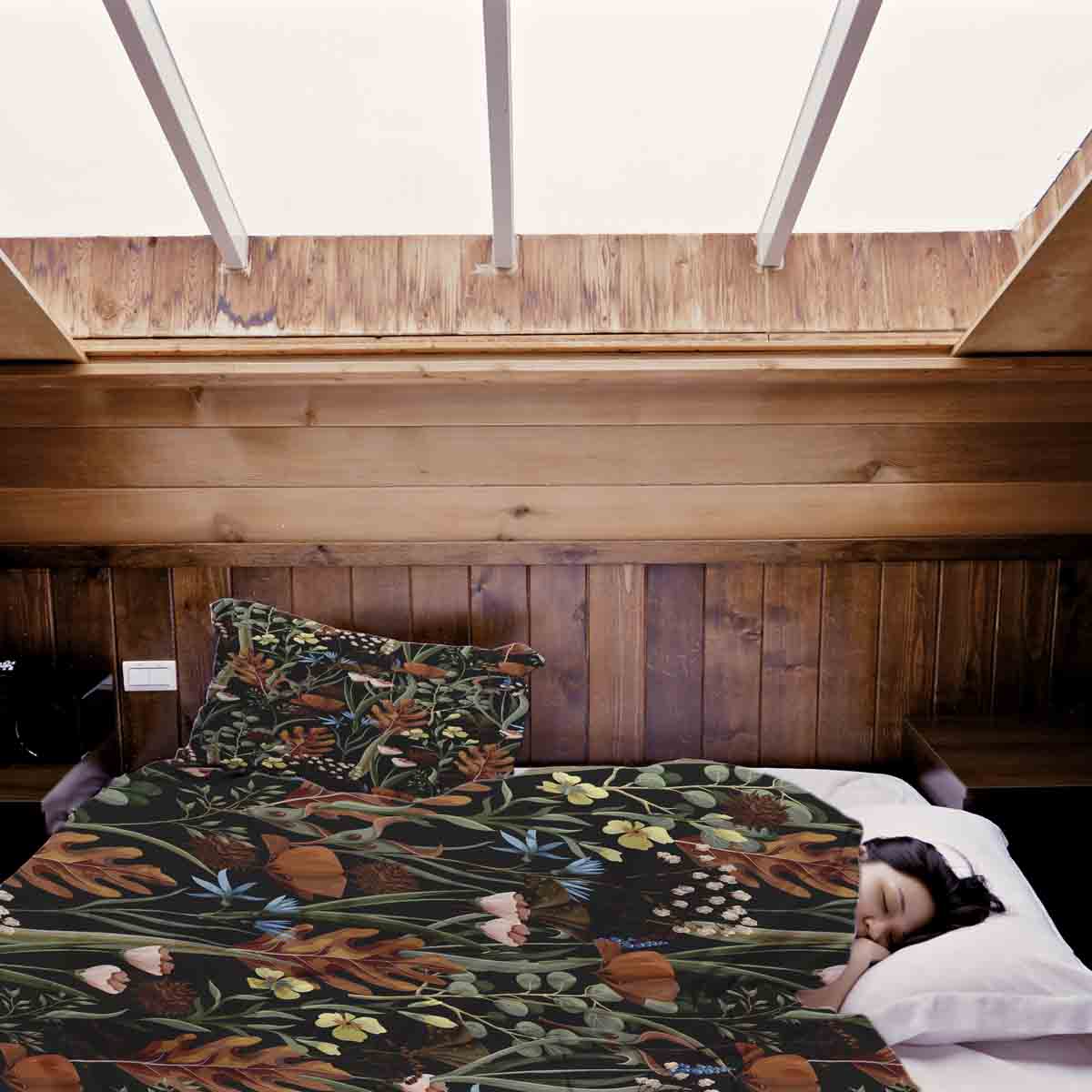 Set de ropa de cama con manta terapéutica Pradera de otoño