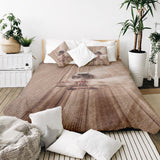 Set de ropa de cama con manta terapéutica tractor en polvo