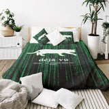 Manta terapéutica original - Funda de algodón verde Déjà-Vu