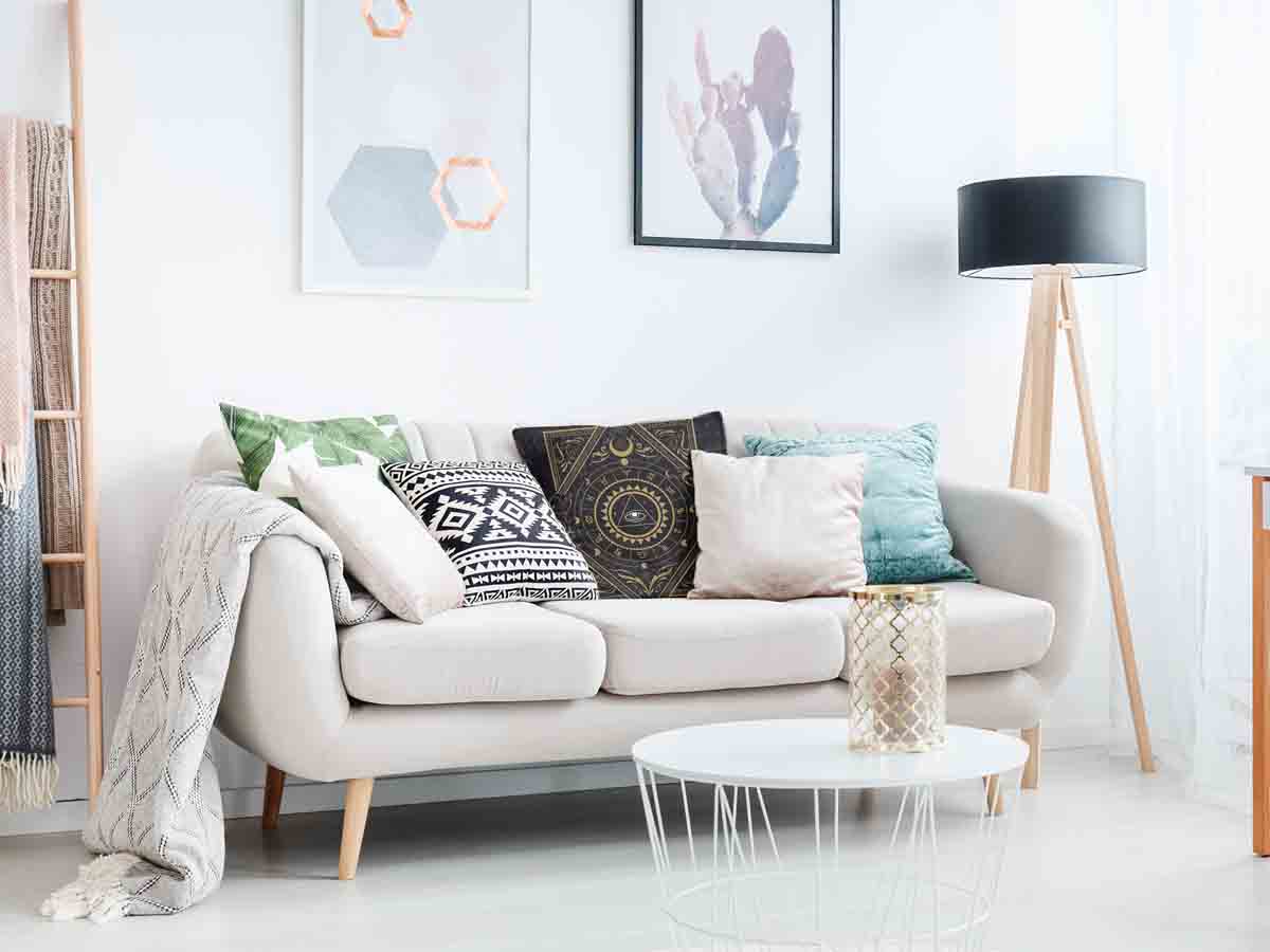 Almohada de salud negra mística mandala