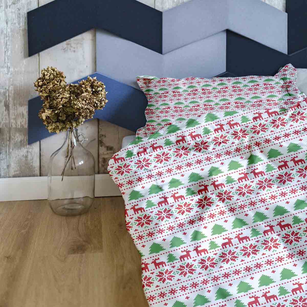 Juego de ropa de cama y mantas terapéuticas Navidad en Noruega