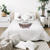 Set de ropa de cama con manta terapéutica blanca Venom