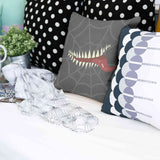 Almohada de salud gris con telaraña