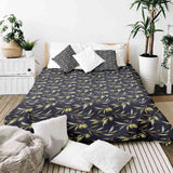 Set de ropa de cama con mantas terapéuticas y olivas