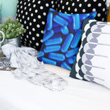 Almohada de salud azul tabletas