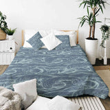 Set de ropa de cama con manta terapéutica Ondas en el mar