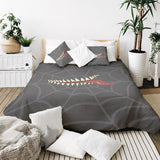 Manta terapéutica original - Funda de algodón gris con telaraña