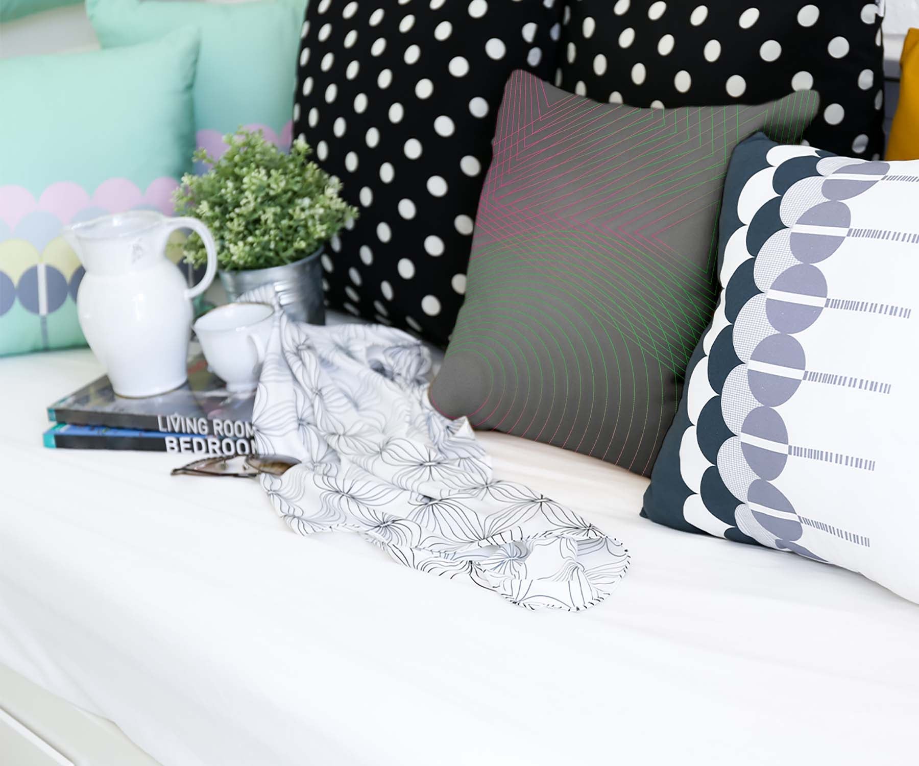 Almohada de salud degradado formas