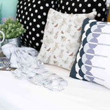 Almohada de salud blanca con animales adorables