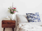 Almohada de salud flores calavera