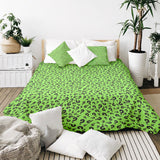 Juego de ropa de cama para terapia en verde claro con signo de interrogación
