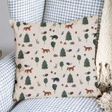 Almohada de salud animales del bosque