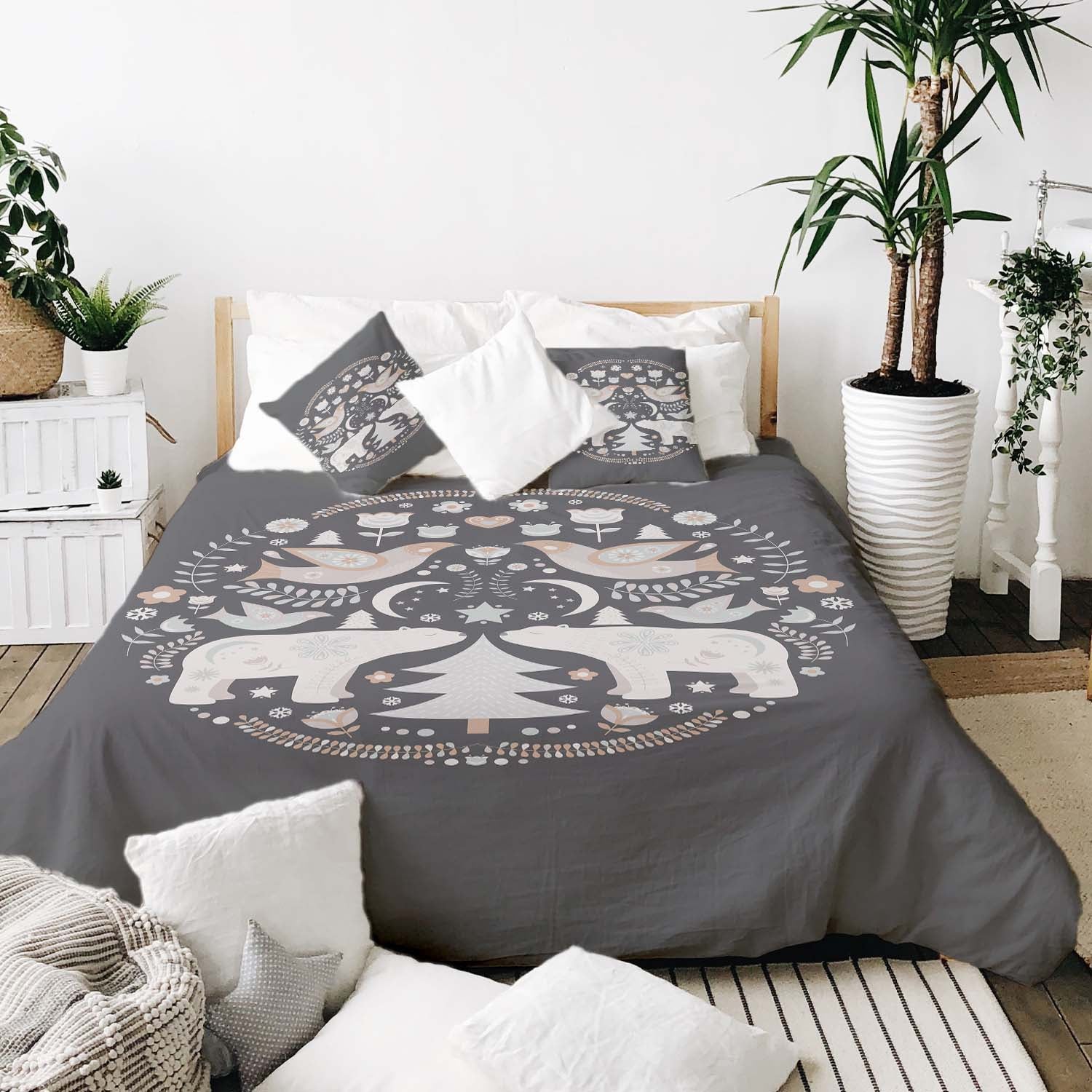 Set de ropa de cama y mantas terapéuticas Navidad en Moscú