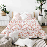 Set de ropa de cama con manta terapéutica Karpfen naranja