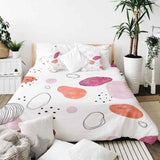 Set de ropa de cama con mantas terapéuticas círculos abstractos