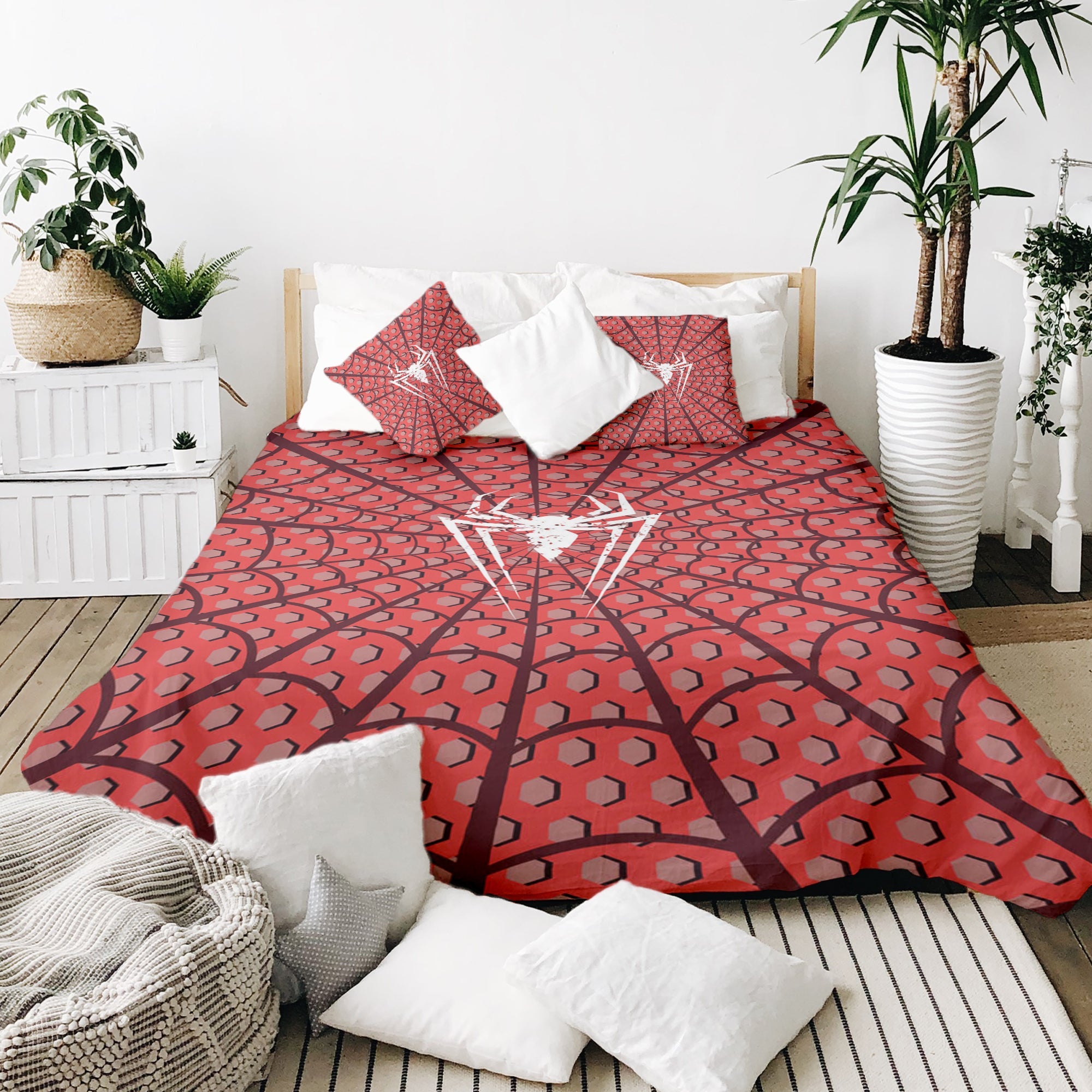 Set de ropa de cama con manta terapéutica Spiderman Araña
