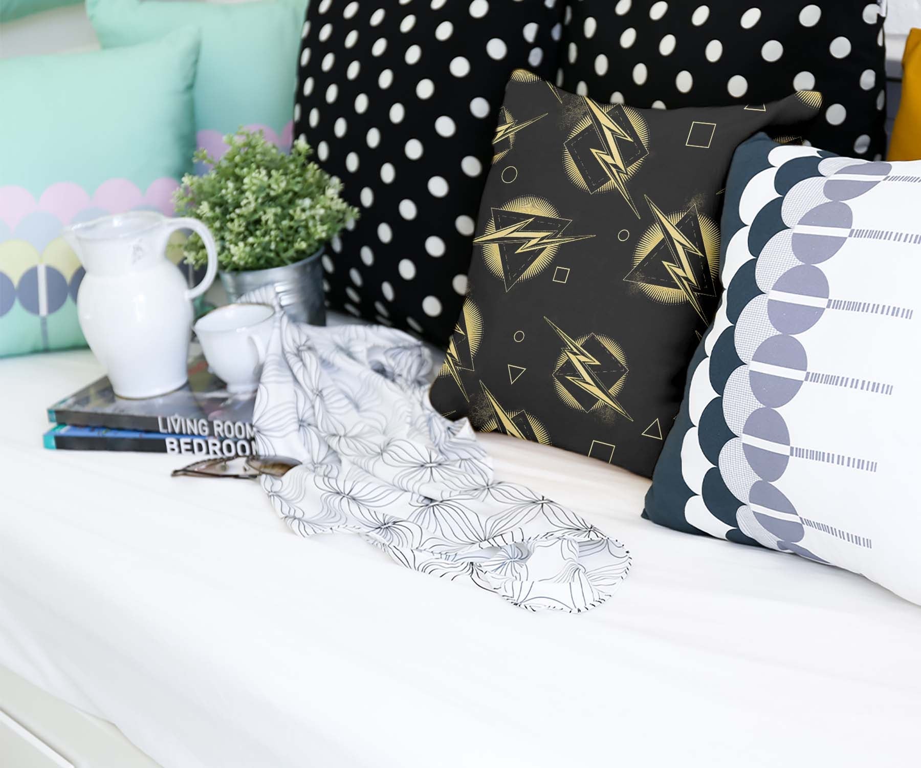 Almohada de salud rayo amarillo