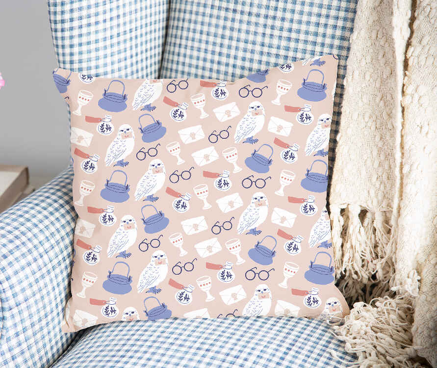 Almohada de salud con el búho de Harry