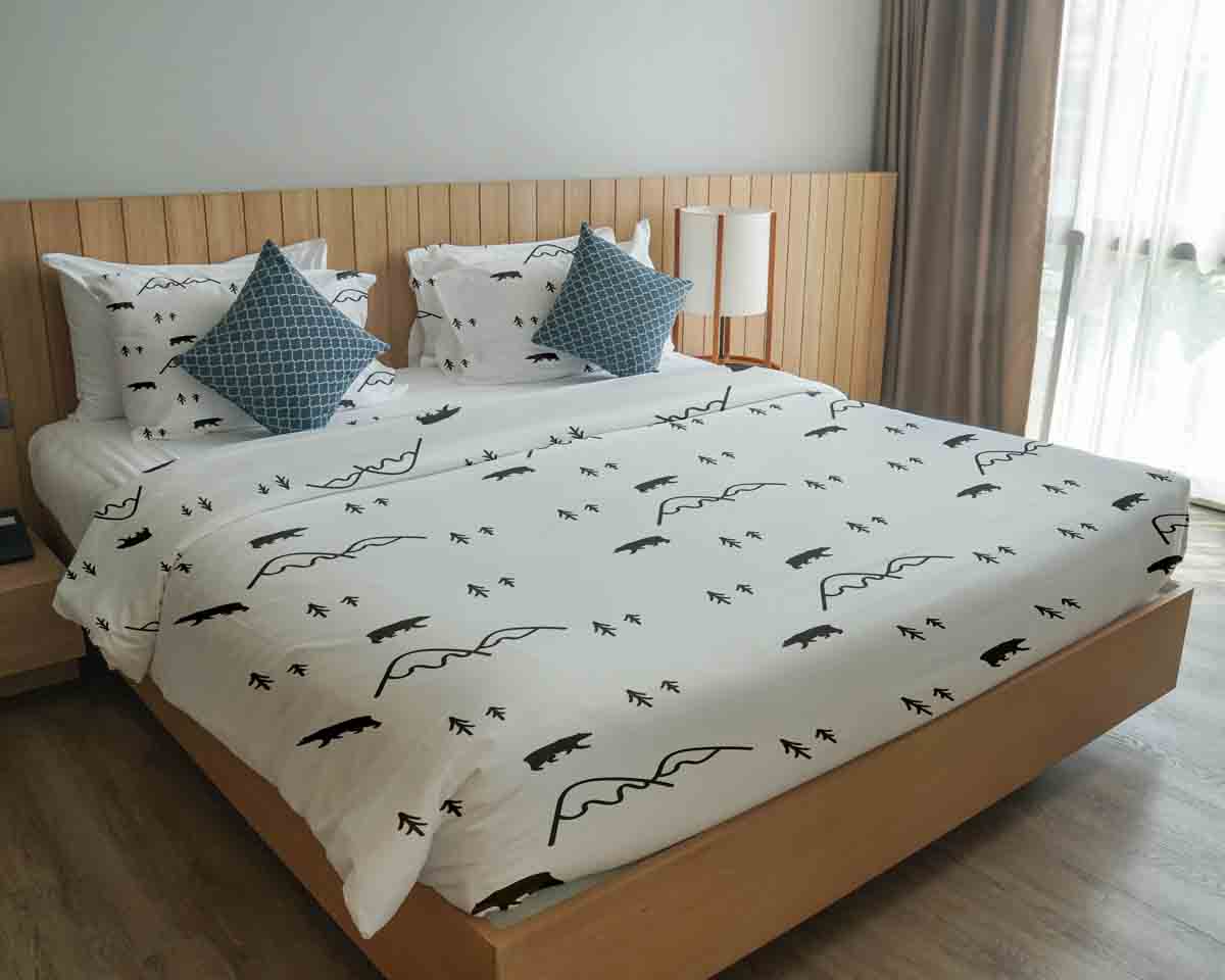 Juego de ropa de cama con manta terapéutica Bosque en Canadá
