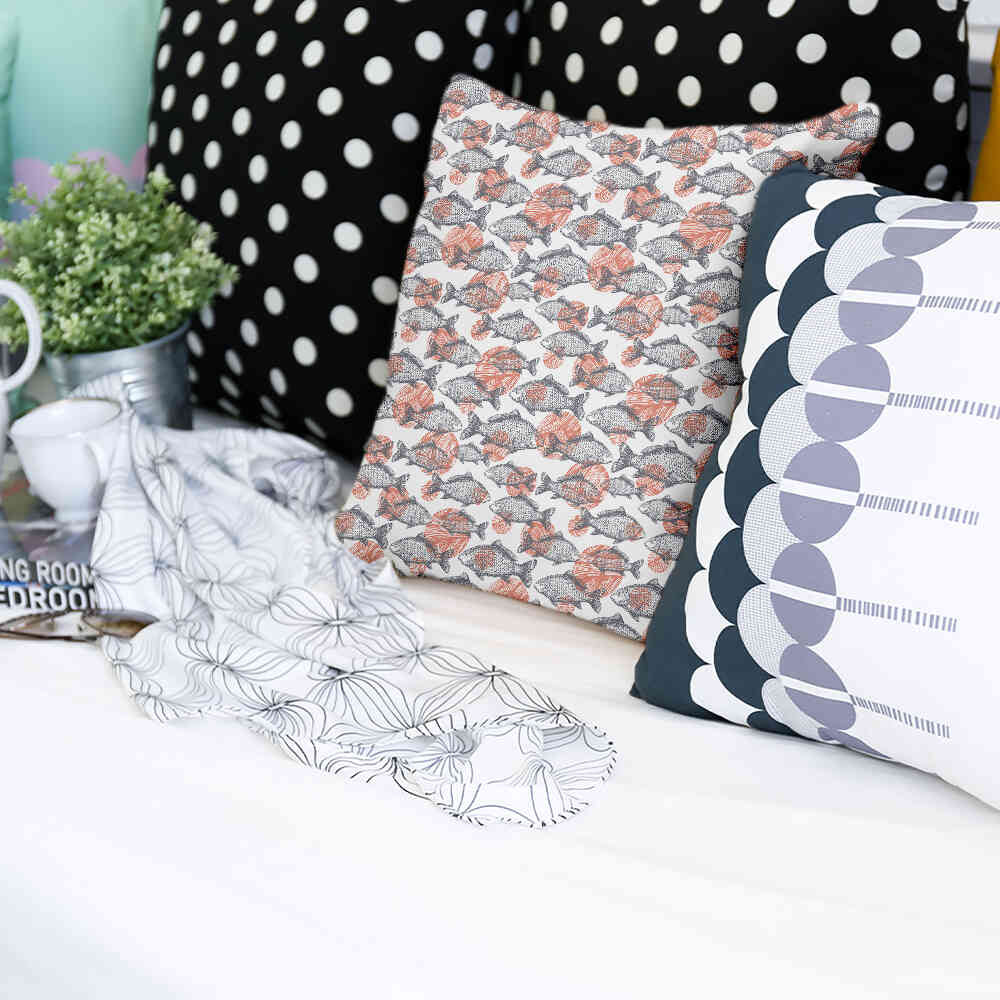 Almohada de salud peces grises