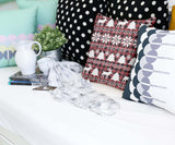 Almohada de salud Karo con motivos navideños