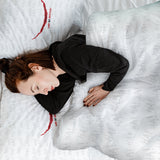 Set de ropa de cama con manta terapéutica blanca ¿Por qué tan serio?