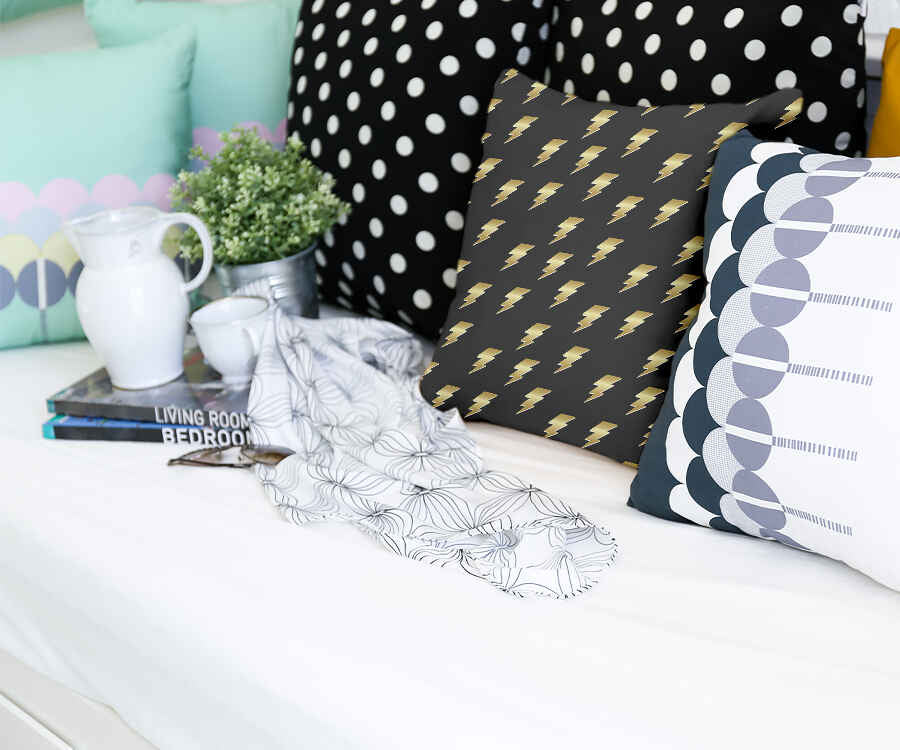 Almohada de salud negra con Harry Blitz