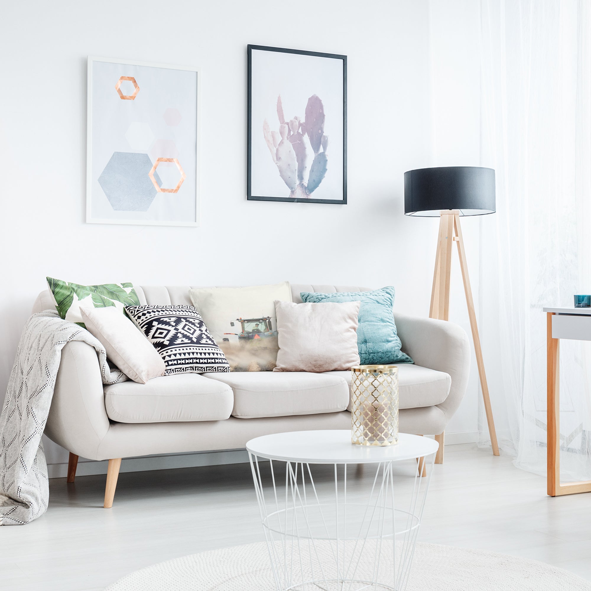 Almohada de salud tractor en acción