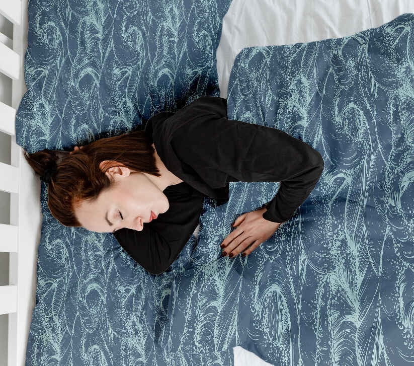 Set de ropa de cama con manta terapéutica Ondas en el mar