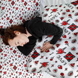 Set de ropa de cama con manta terapéutica amor mixto