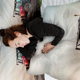 Juego de ropa de cama con manta terapéutica y gran tractor