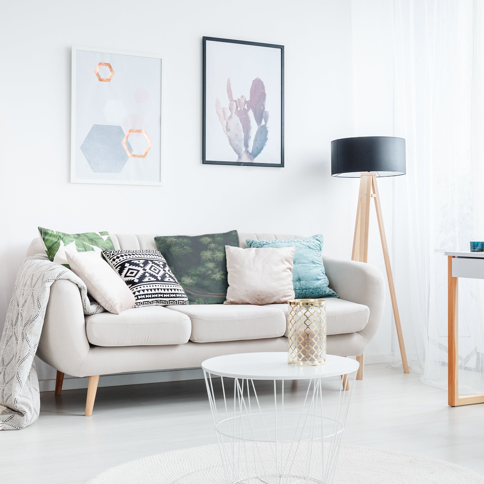 Almohada de salud Calle en el bosque